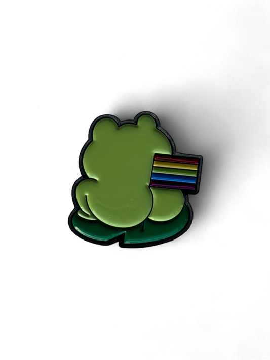 Pin's Grenouille avec Drapeau LGBT