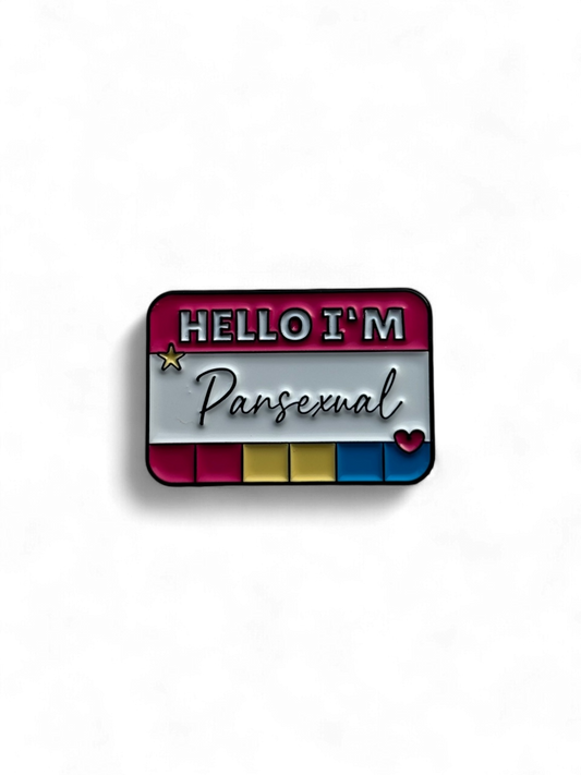 Pin's Message "Hello, I'm Pansexual"